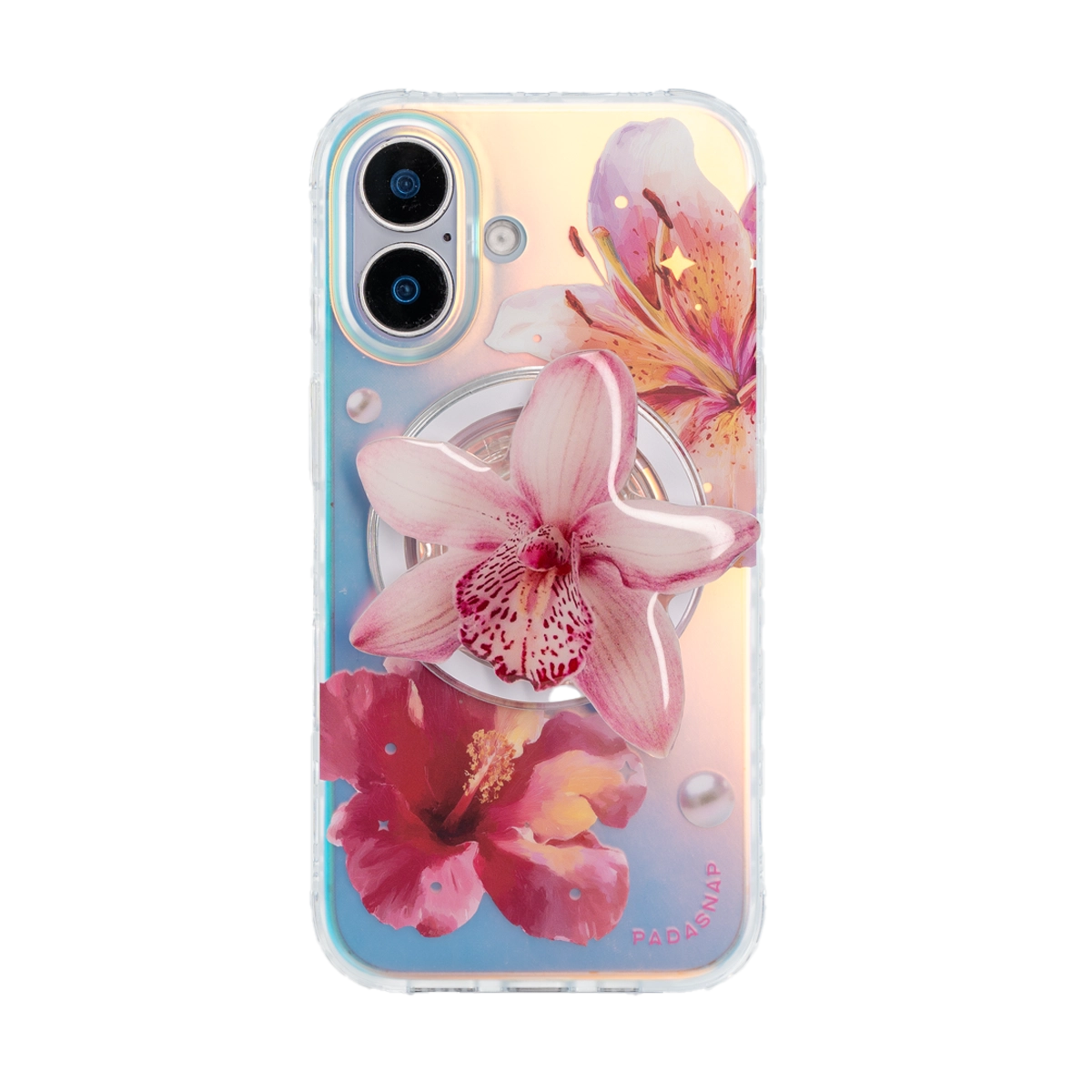GlamFlora | Pink MagSafe Phone Case Grip Set