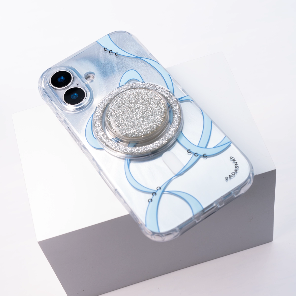 Starry Ribbons | Blue Quicksand MagSafe Phone Case Grip Set