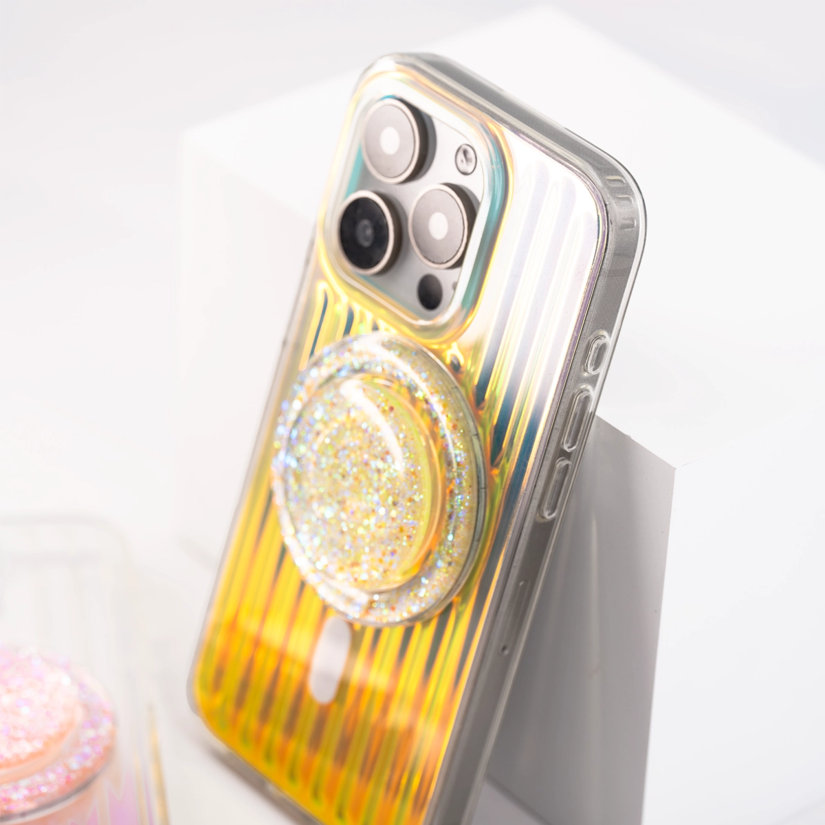 Aurora Valise | Gold MagSafe Phone Case Grip Set