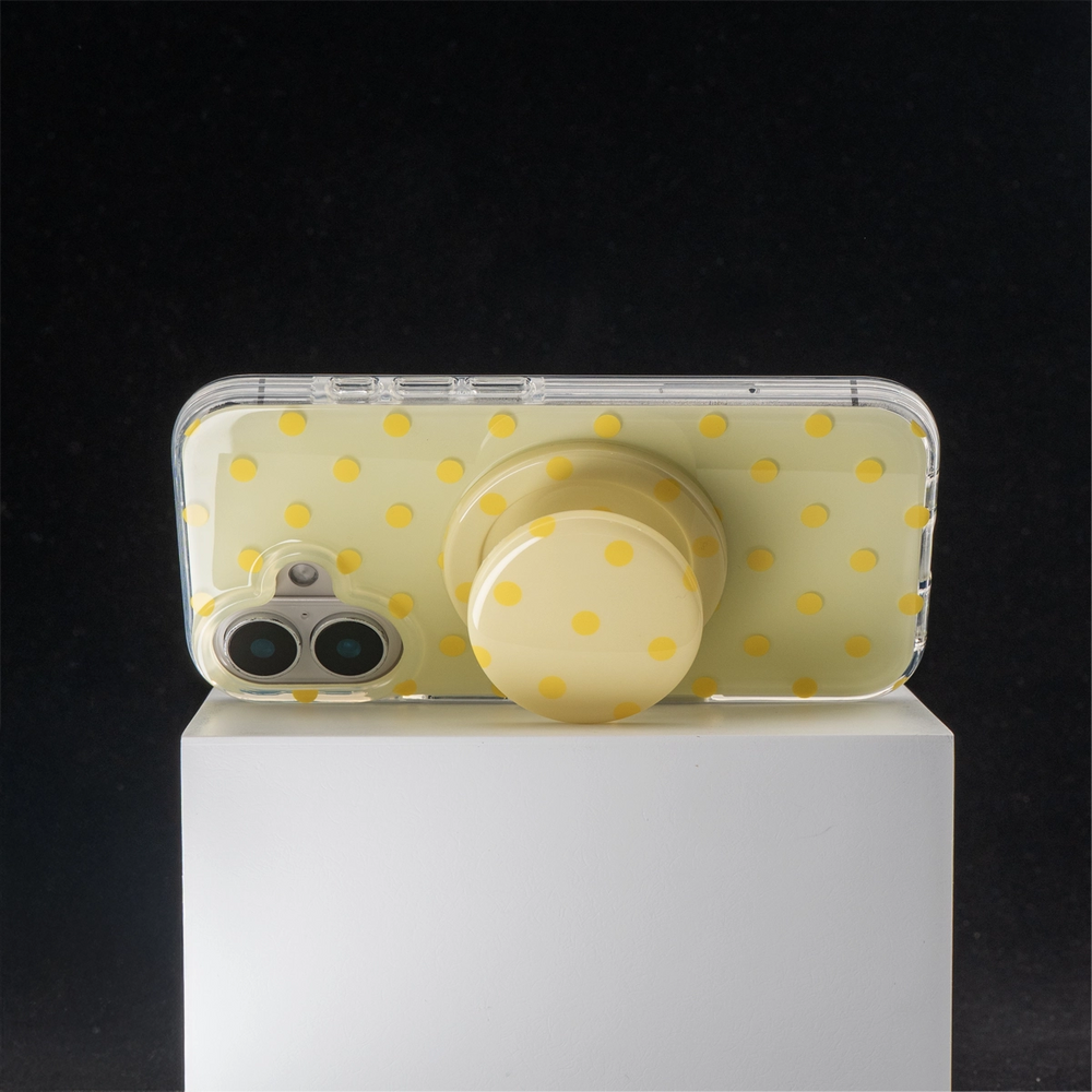 SugarRush Polka Dot | Yellow MagSafe Phone Case Grip Set