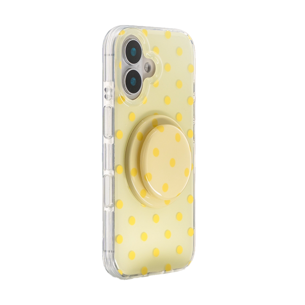 SugarRush Polka Dot | Yellow MagSafe Phone Case Grip Set
