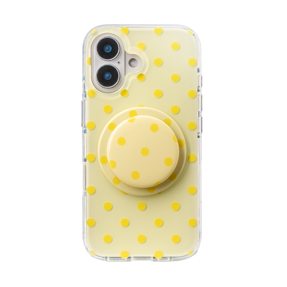 SugarRush Polka Dot | Yellow MagSafe Phone Case Grip Set