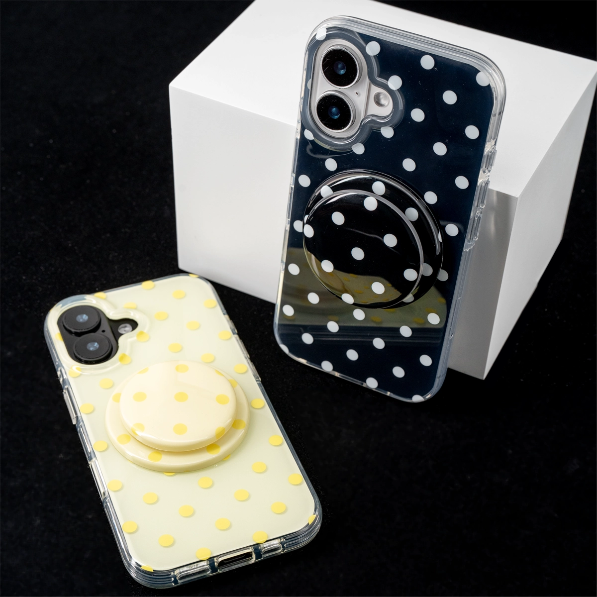 SugarRush Polka Dot | Green MagSafe Phone Case Grip Set