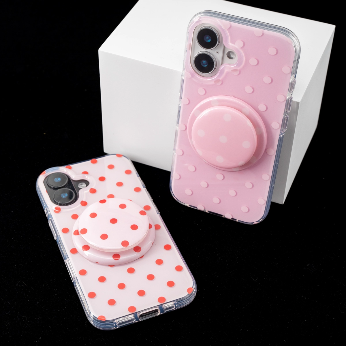 SugarRush Polka Dot | Green MagSafe Phone Case Grip Set