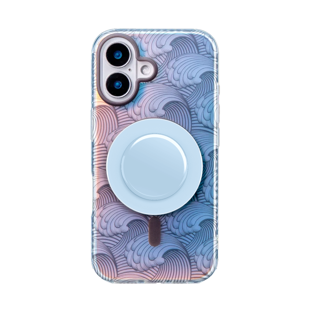 Sea Vibe | Pink MagSafe Phone Case Grip Set