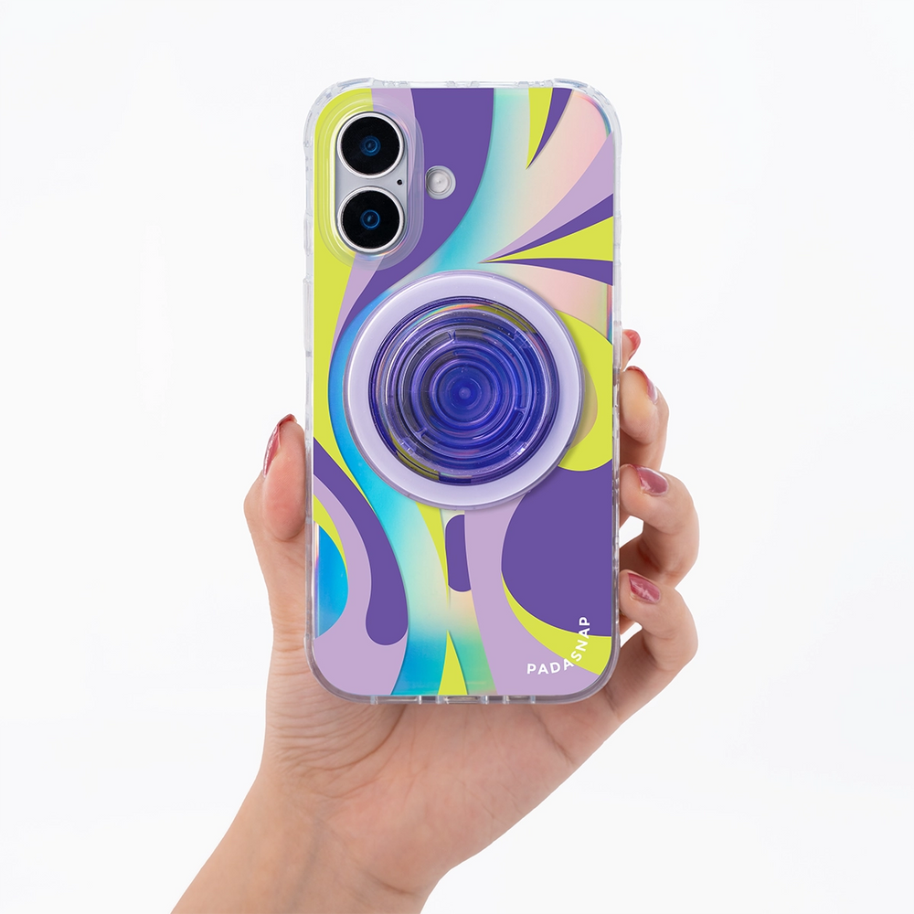 Luminous Strokes | Pueple MagSafe Phone Case Grip Set