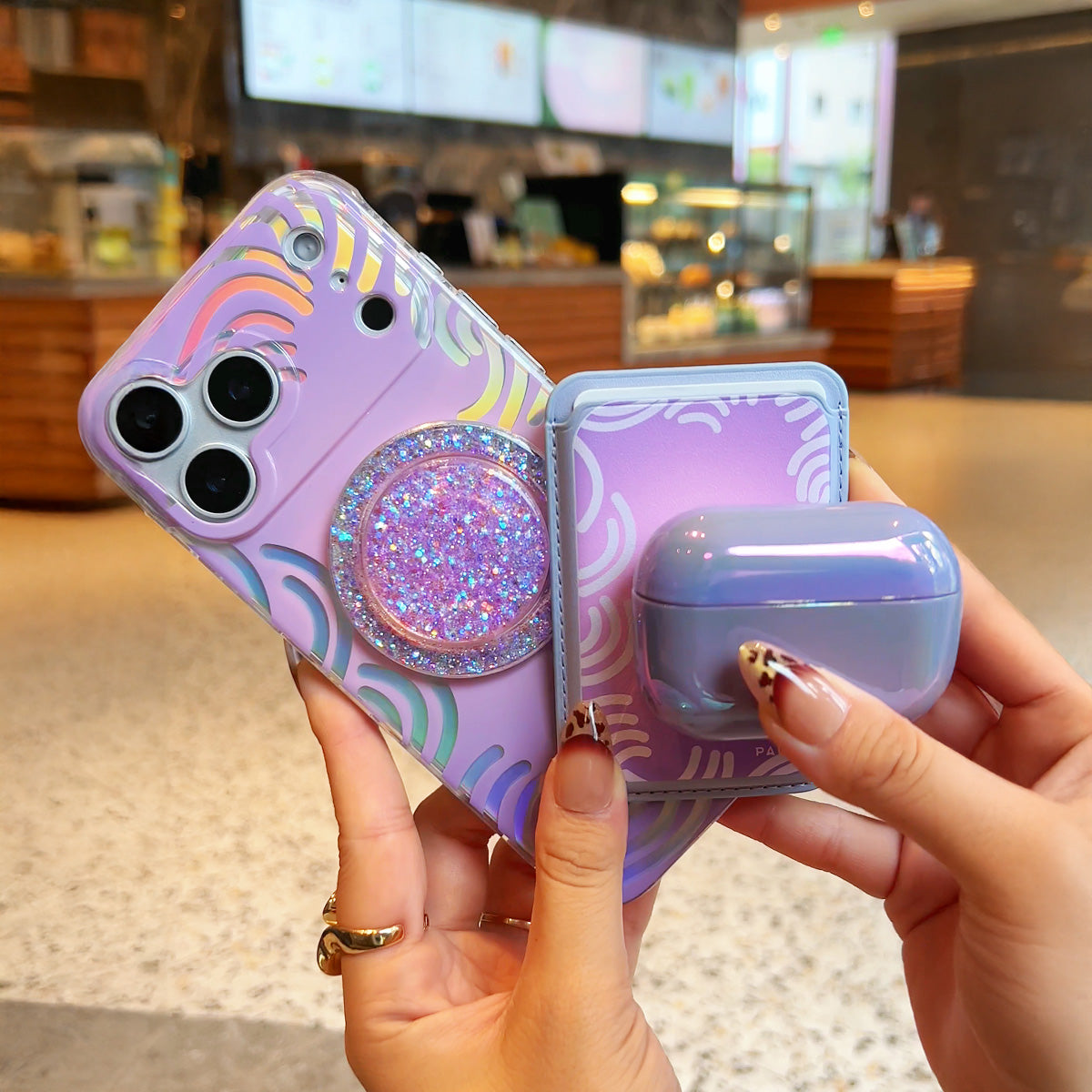 SunnyWrap Purple iPhone Bundle Set