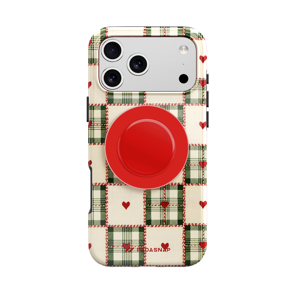 Festive Linen Christmas | MagSafe Phone Case Grip Set