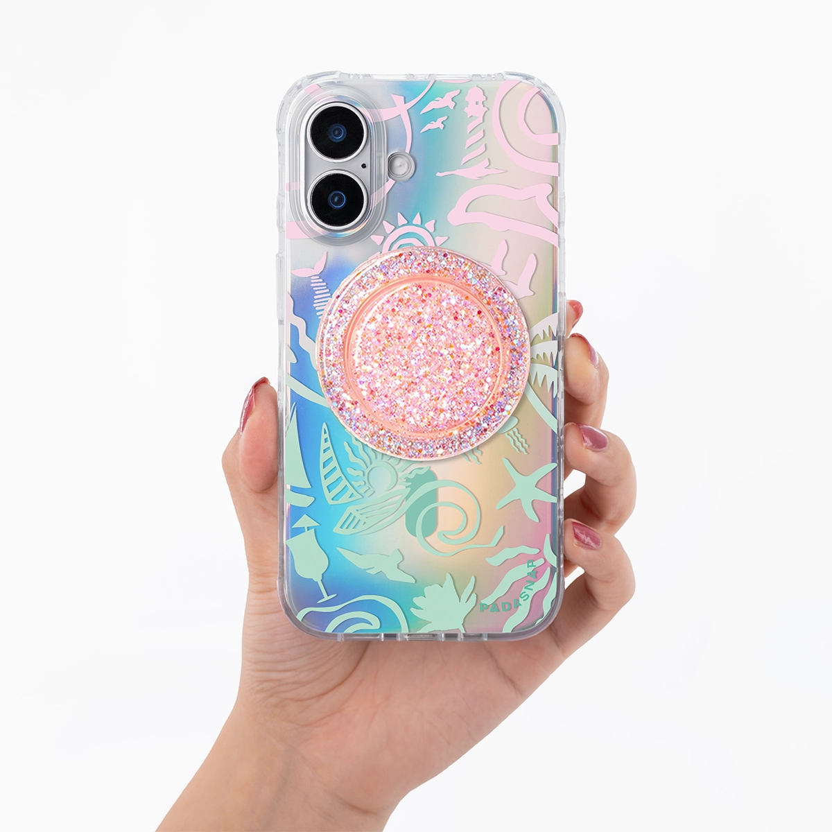 Tropic Holiday | Pink MagSafe Phone Case Grip Set