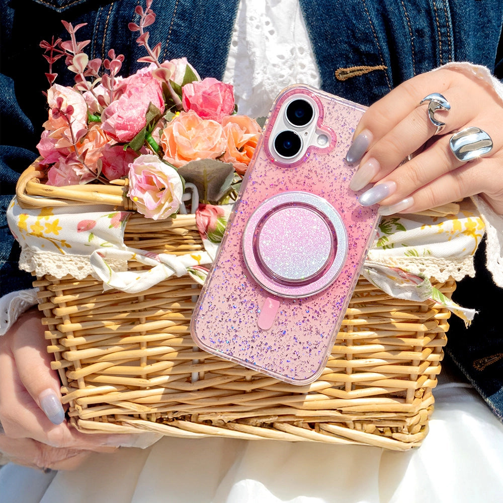 Gradient Glitter | Translucent MagSafe Phone Case Grip Set