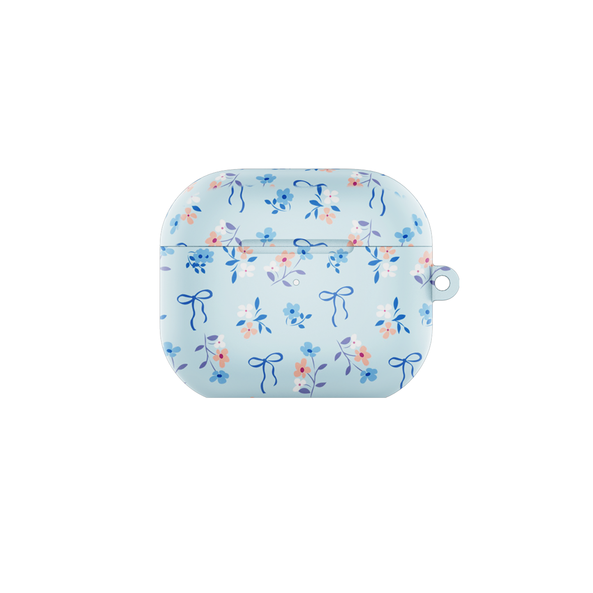 Blue Bloom Airpods Case