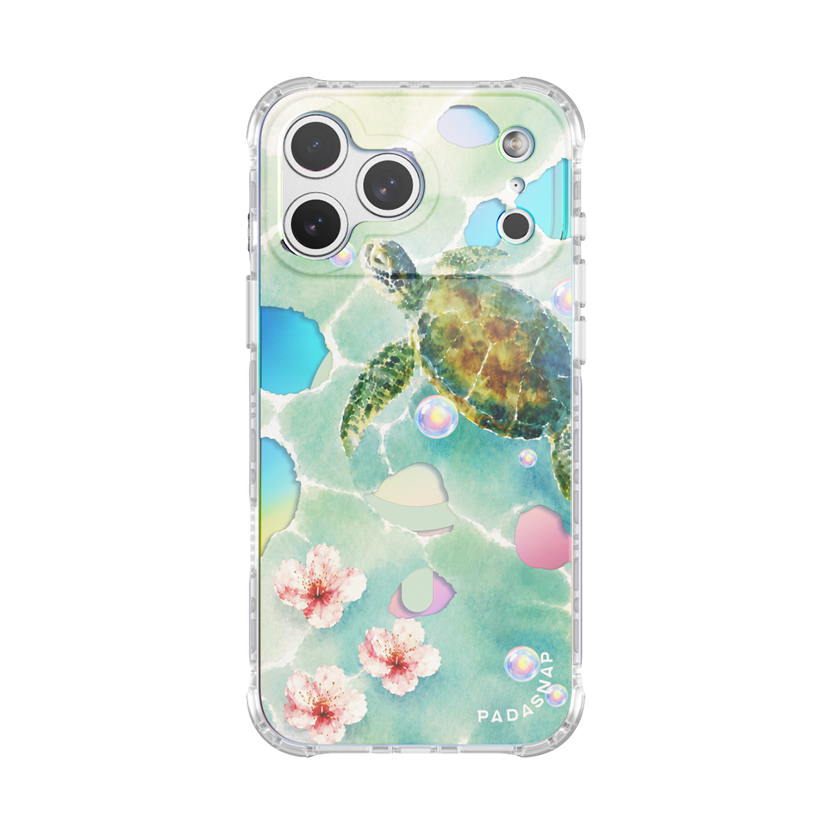 Blossom Turtle Iridescent MagSafe Phone Case