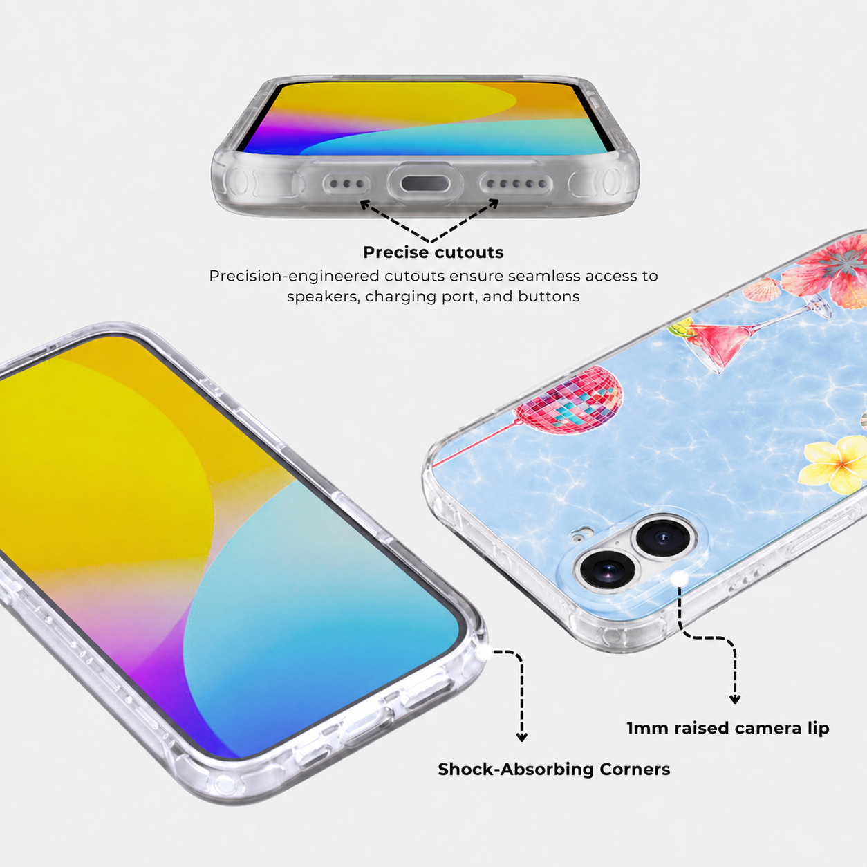 Beach Club MagSafe Phone Case Grip Set
