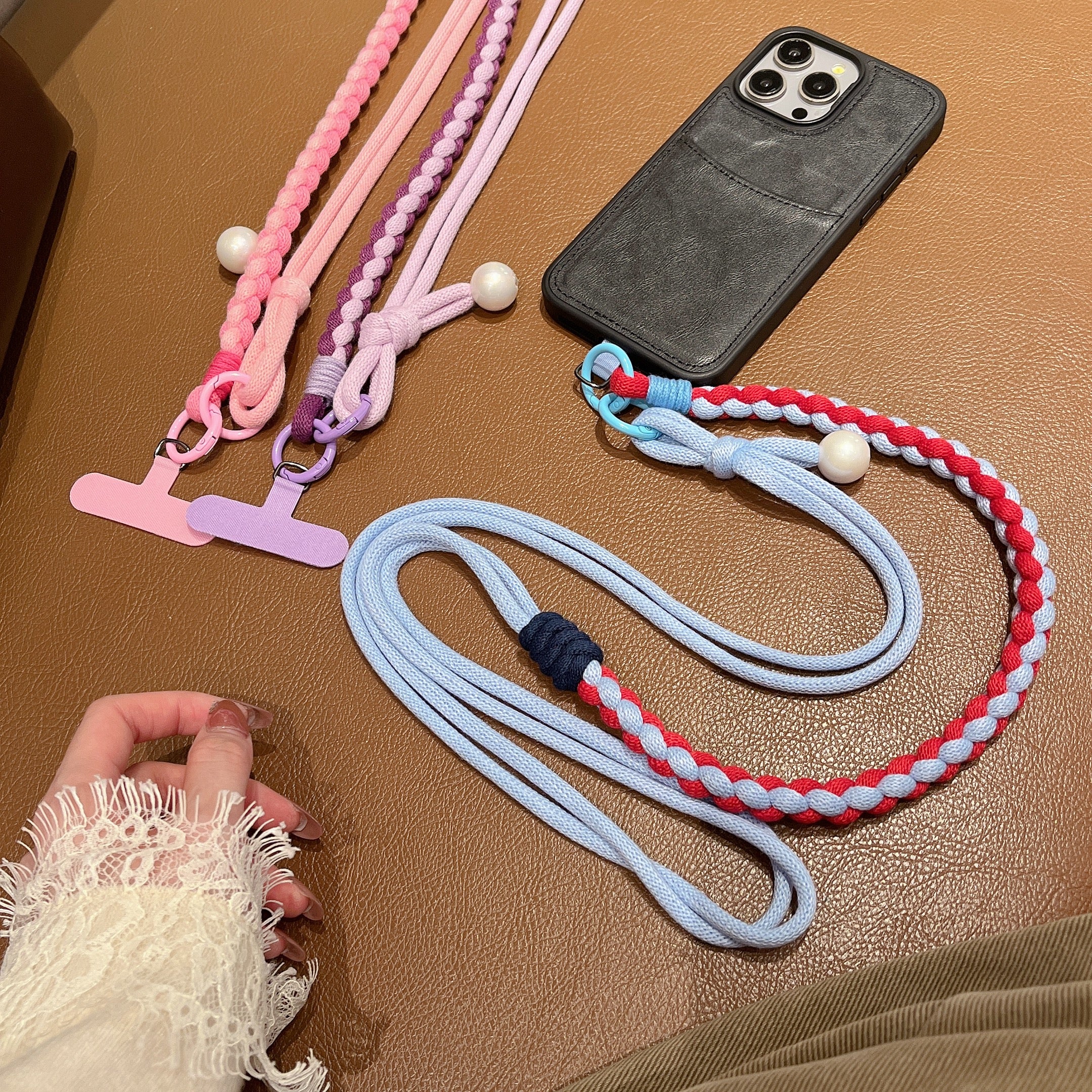 PEARL WEAVE | Crossbody Phone Charm