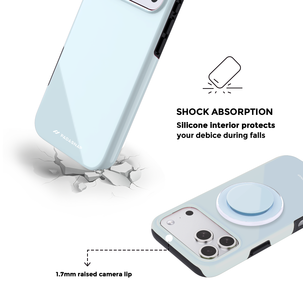 MonoTone | Orange Brown MagSafe Phone Case Grip Set