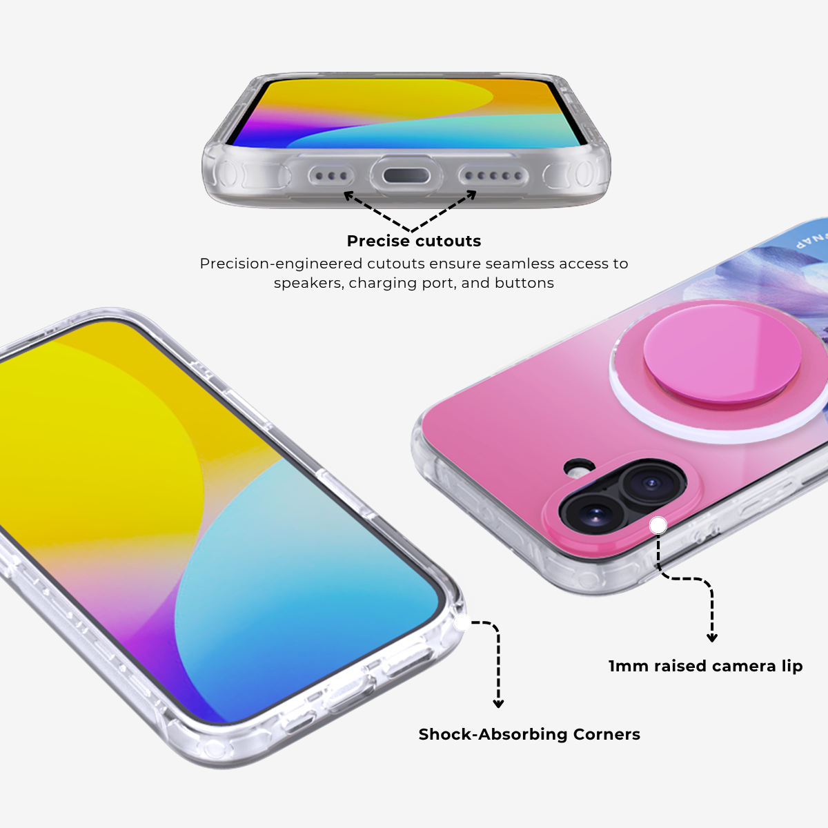 Bloomaze | Hibiscus MagSafe Phone Case Grip Set