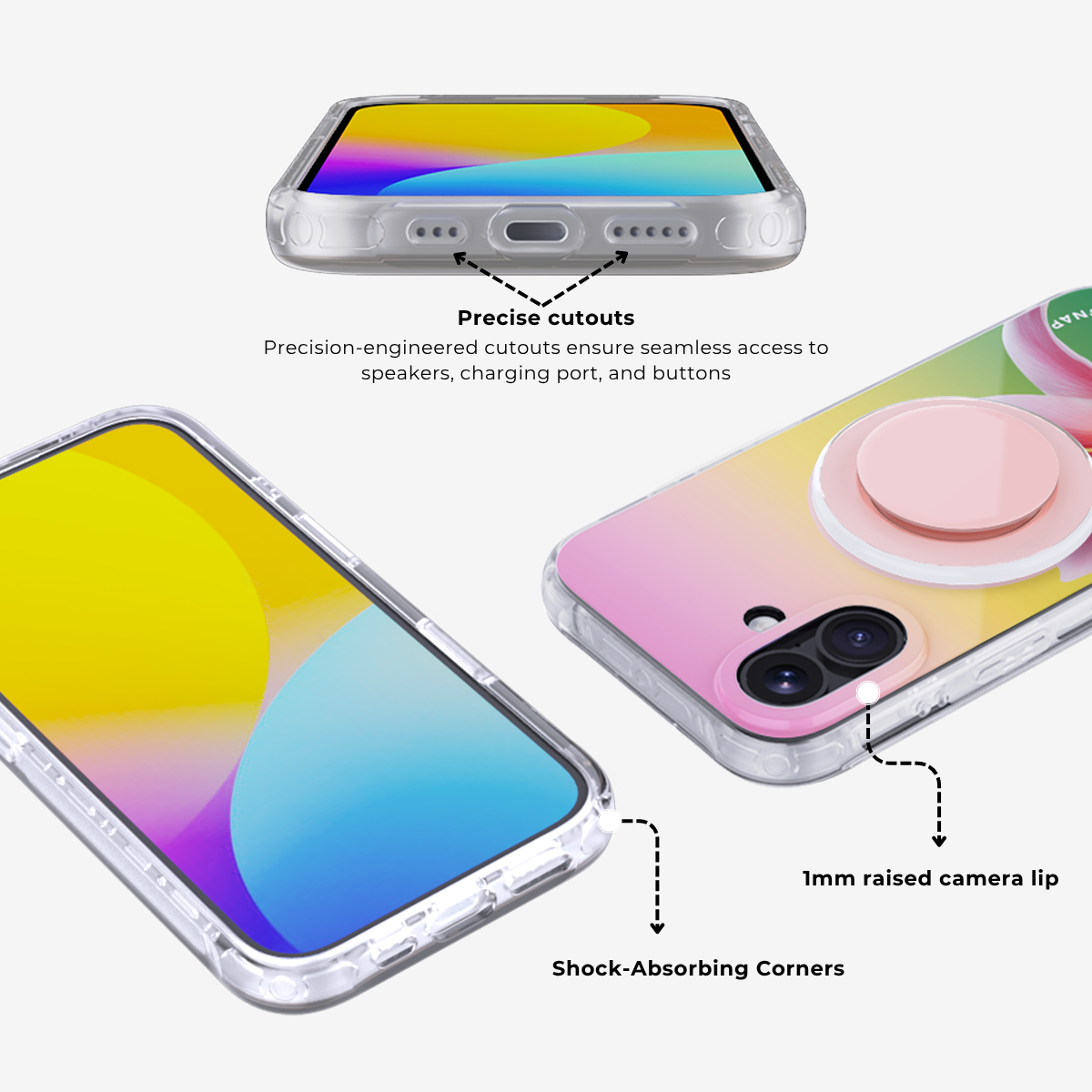 Bloomaze | Hibiscus MagSafe Phone Case Grip Set