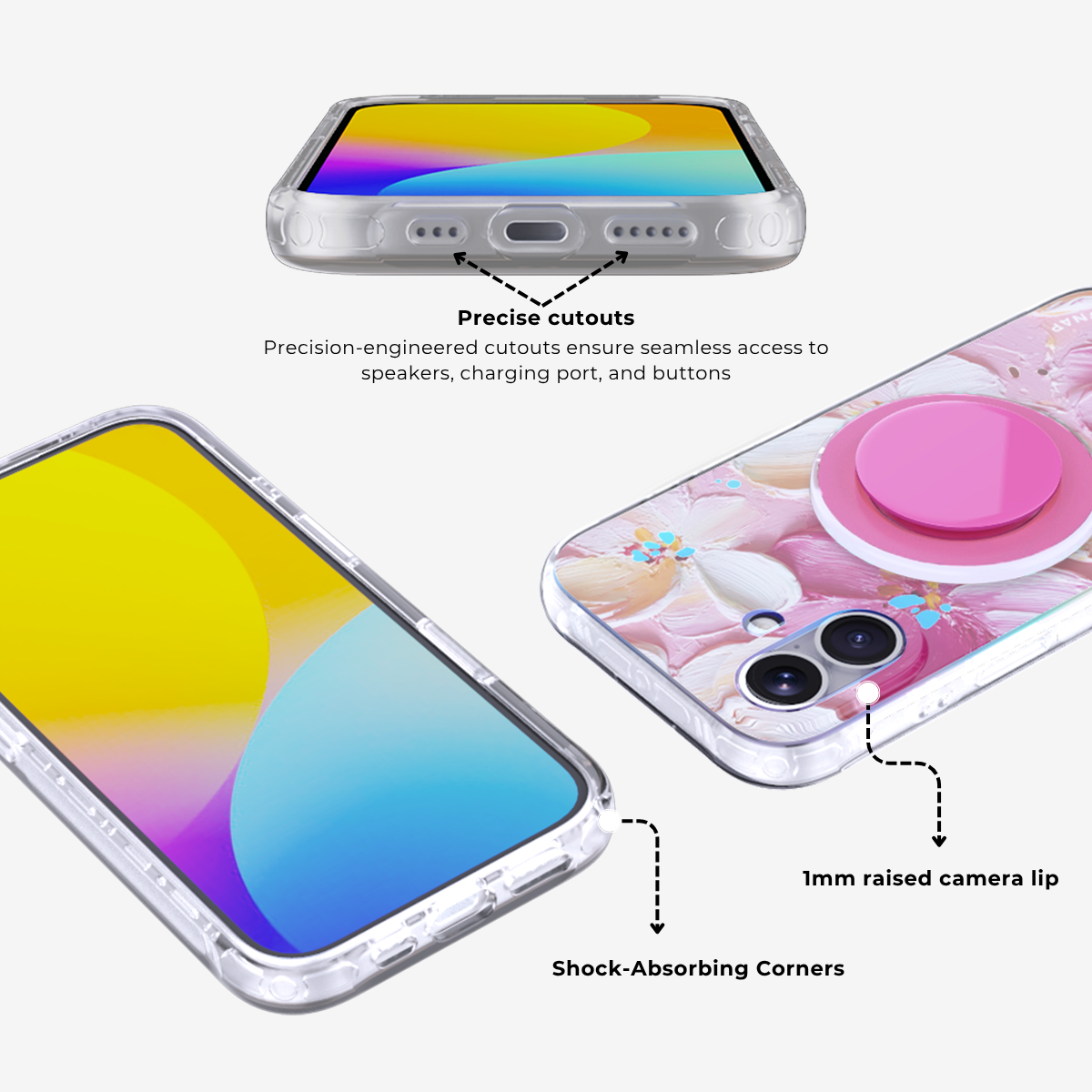 SakuraDream|Pink MagSafe Phone Case Grip Set Grip Set