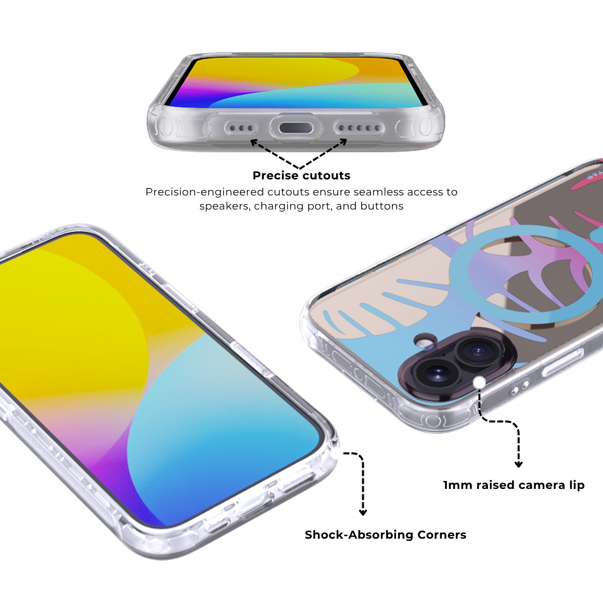 GreenScape | Purple MagSafe Phone Case Grip Set