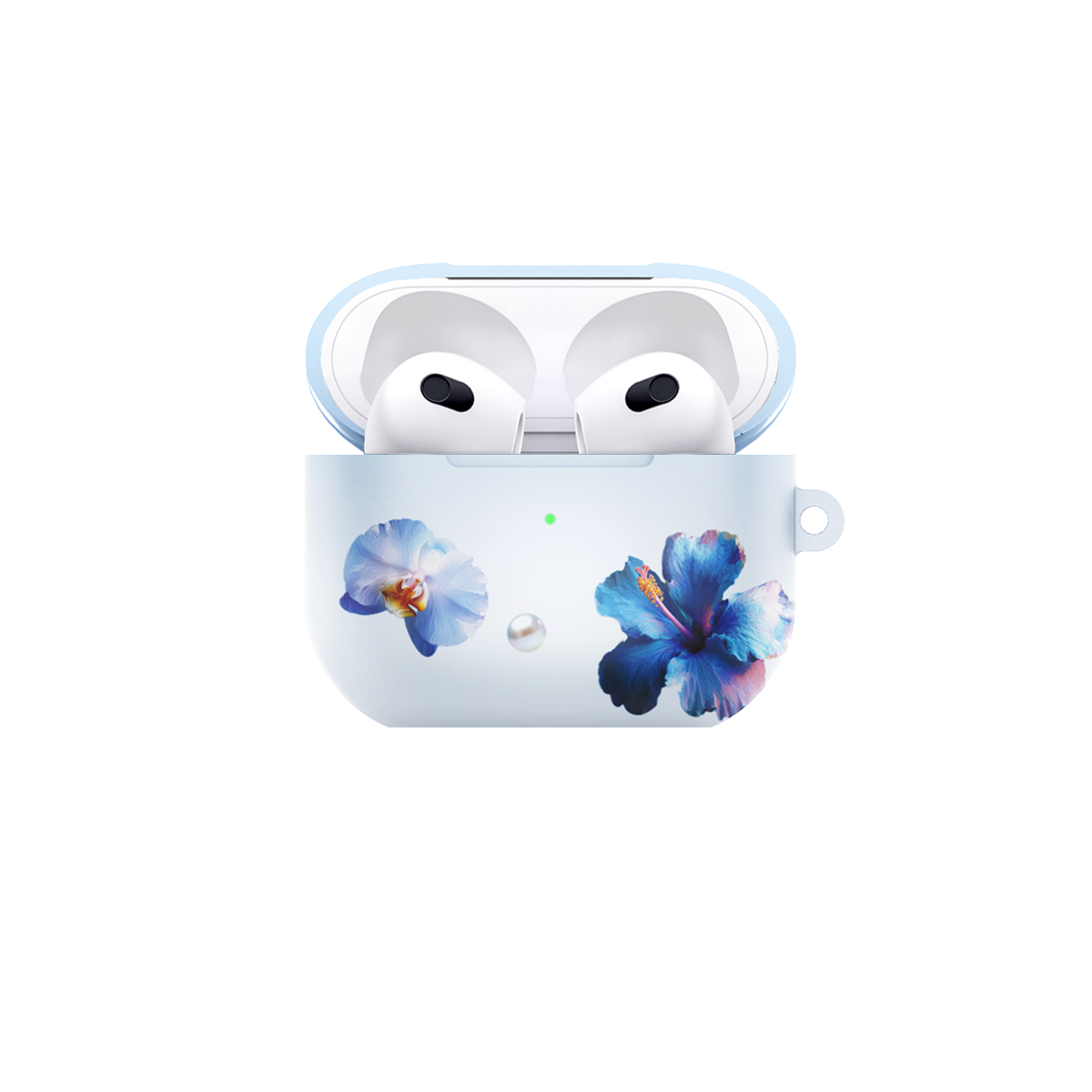 GlamFlora Blue Airpods Case