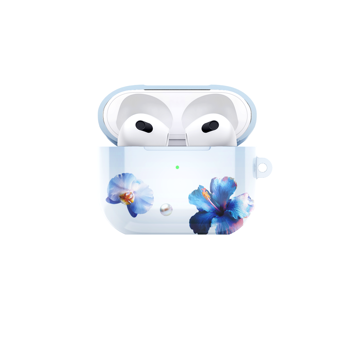 GlamFlora Blue Airpods Case