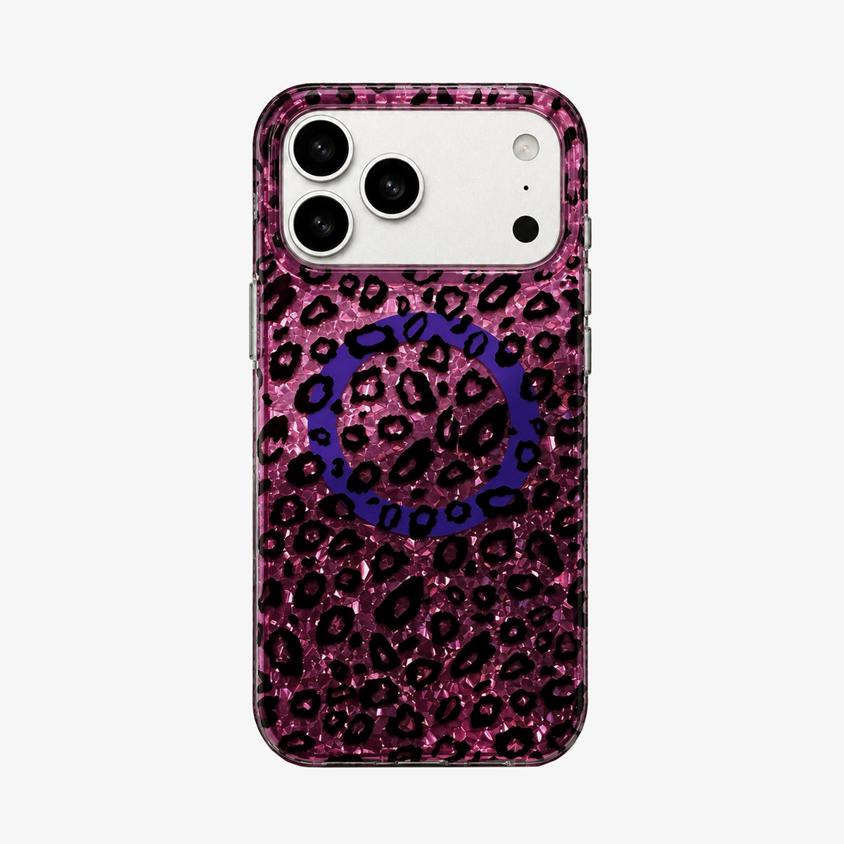 Glitter Leopard MagSafe Phone Case