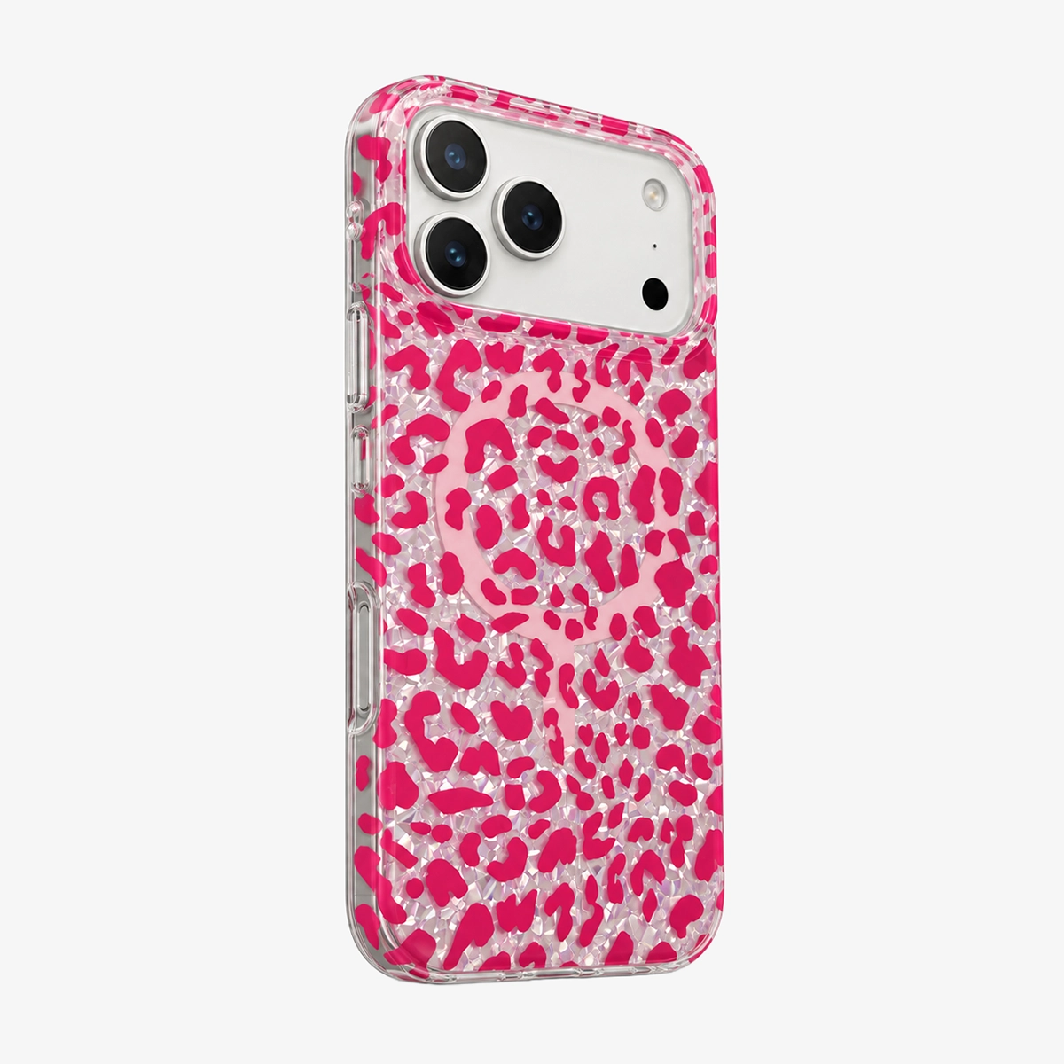 Glitter Leopard MagSafe Phone Case-Brown