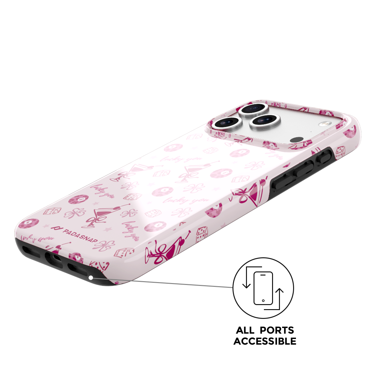 Lucky You Pink MagSafe Phone Case