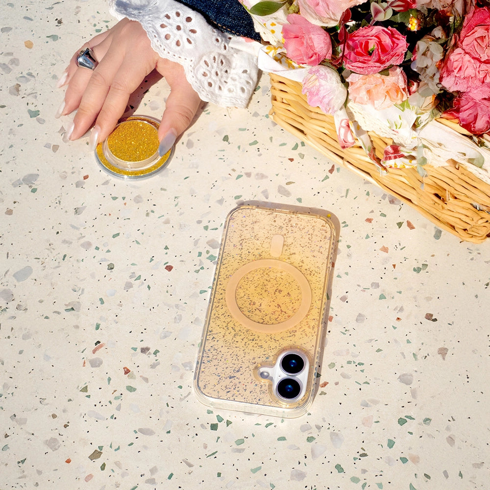 Gradient Glitter | Translucent MagSafe Phone Case Grip Set