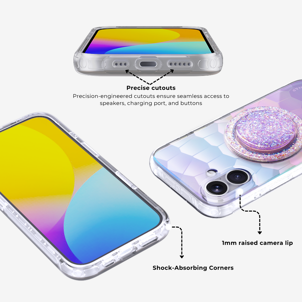 Fully Upgraded—Opaque!Vacay Glow MagSafe Phone Case Grip Set