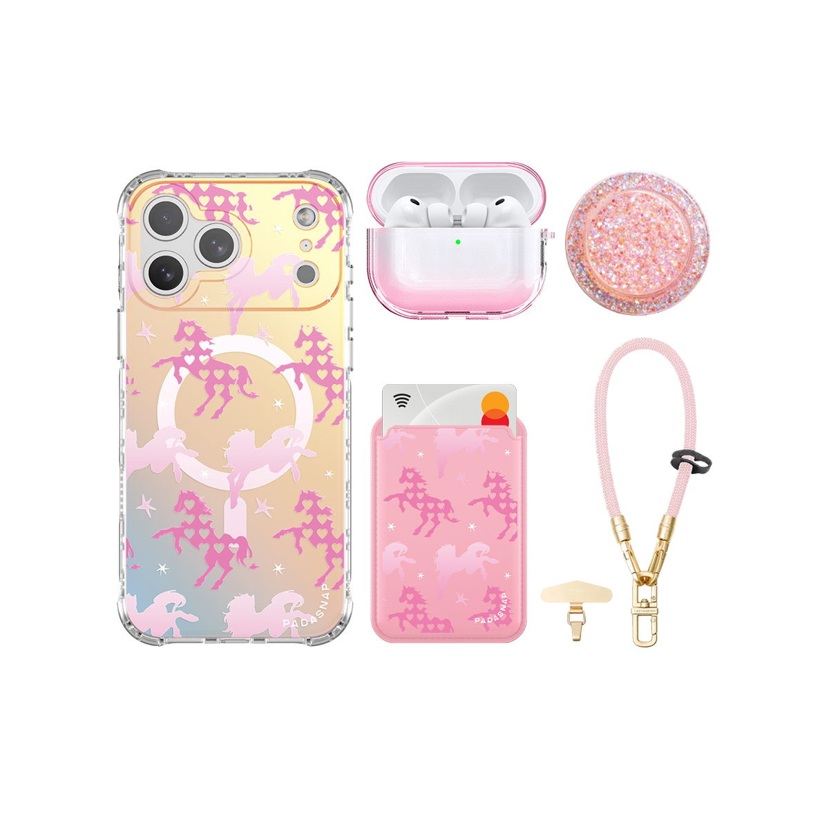 Pony Hugs Pink iPhone Bundle Set