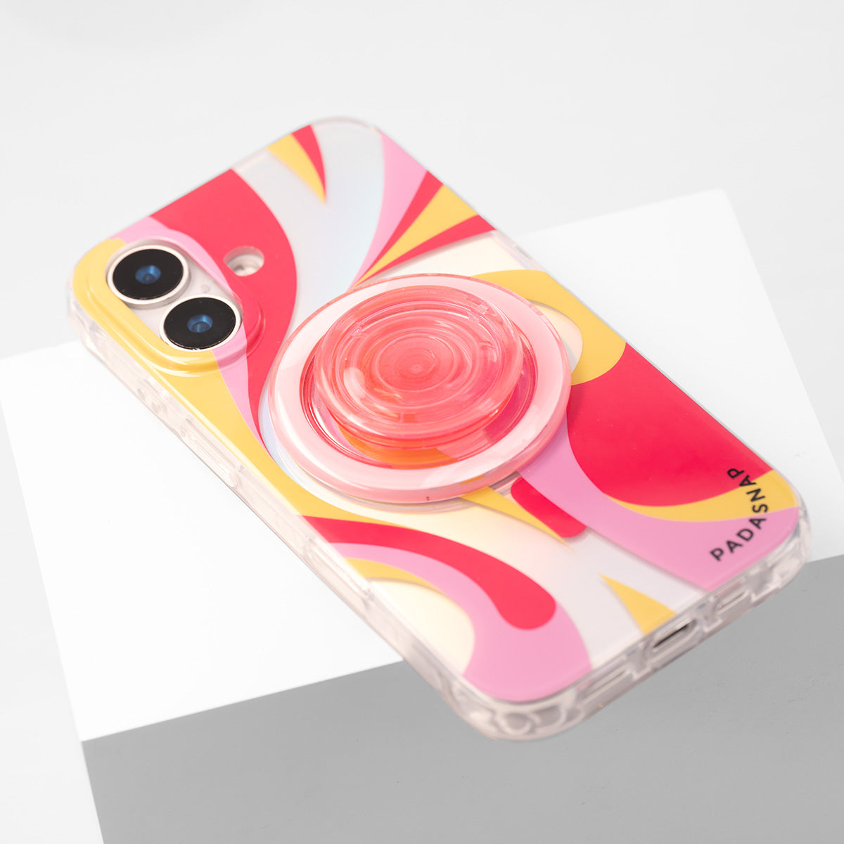 Luminous Strokes | Red MagSafe Phone Case Grip Set