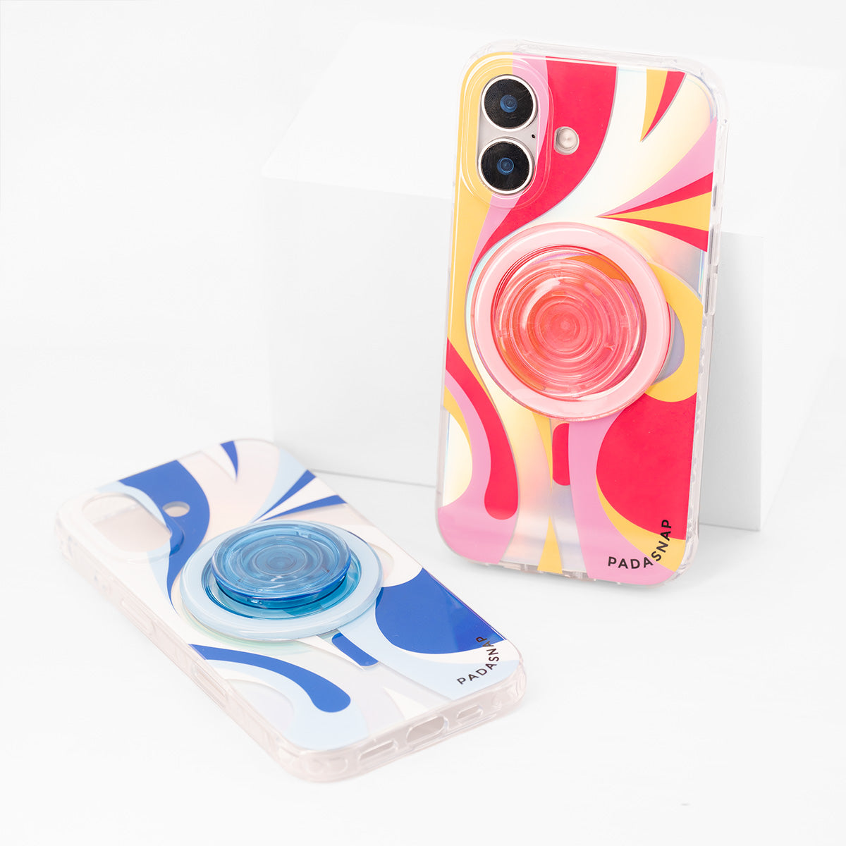 Luminous Strokes | Red MagSafe Phone Case Grip Set