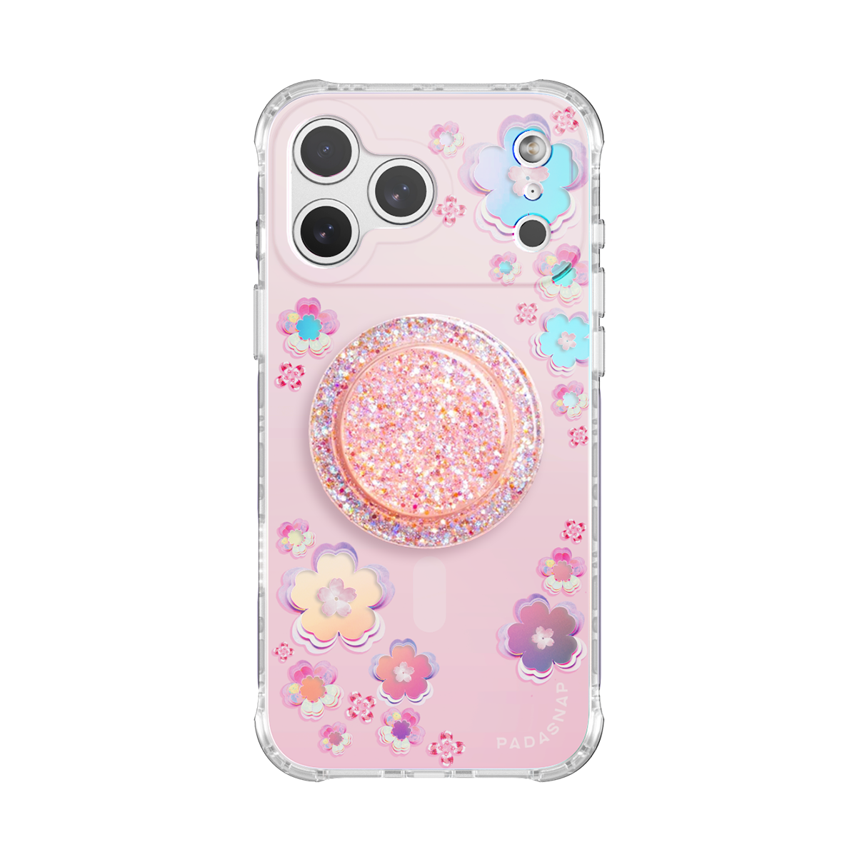 Holo-Sakura MagSafe Phone Case Grip Set