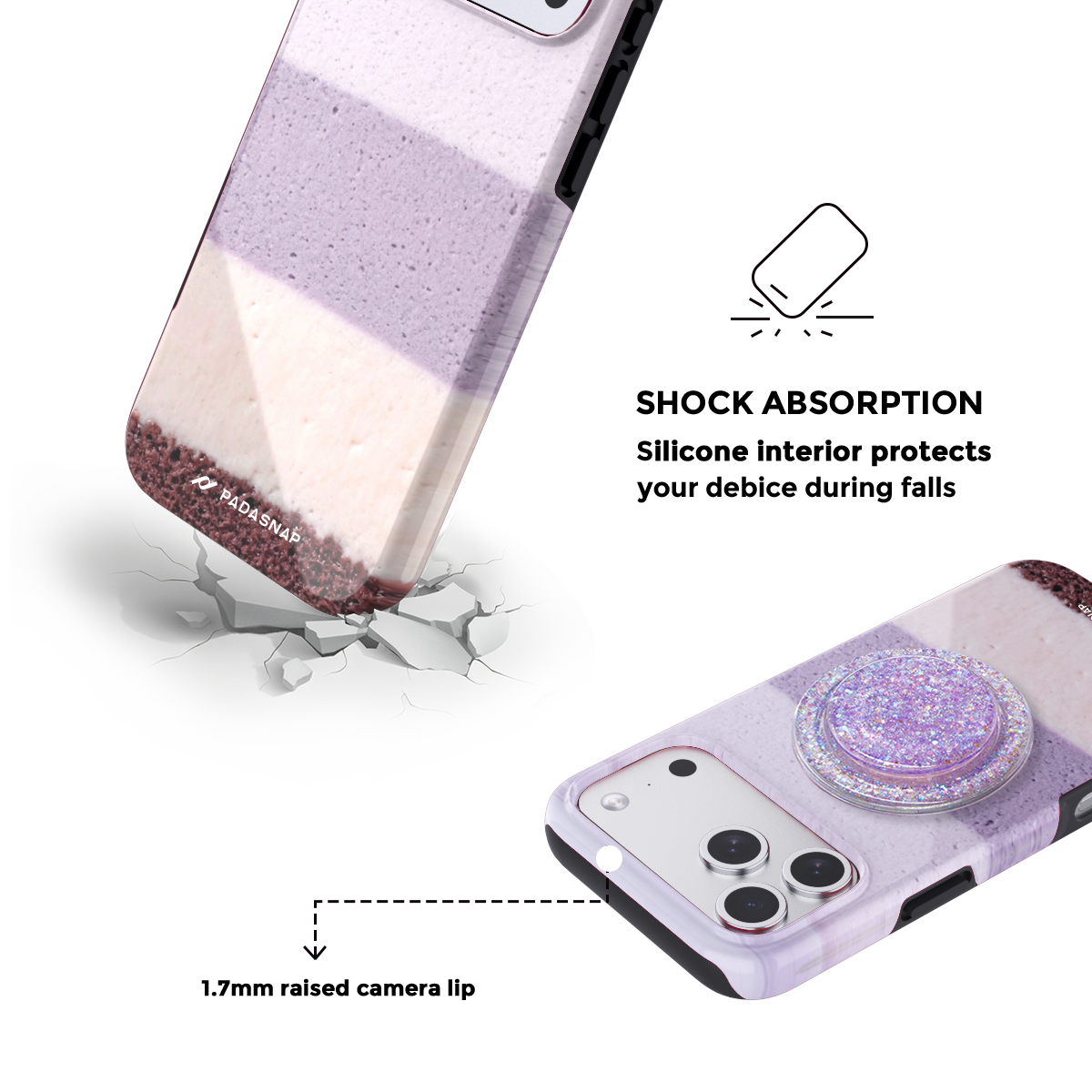 Ice Cream Cake MagSafe Phone Case Grip Set