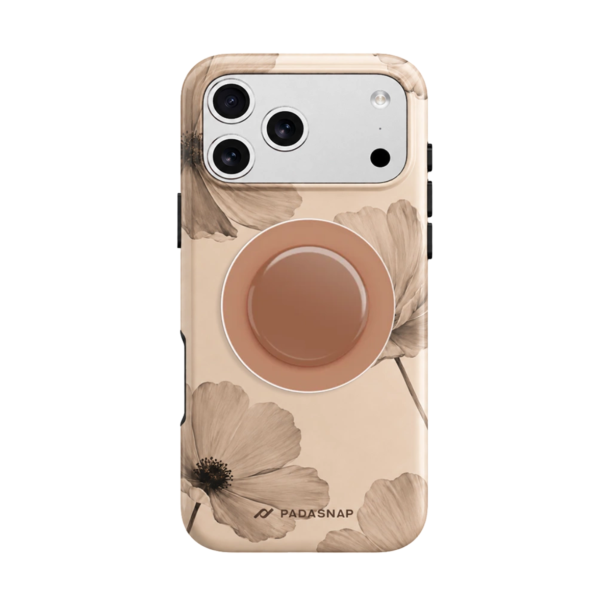 Poppy Flower MagSafe Phone Case Grip Set