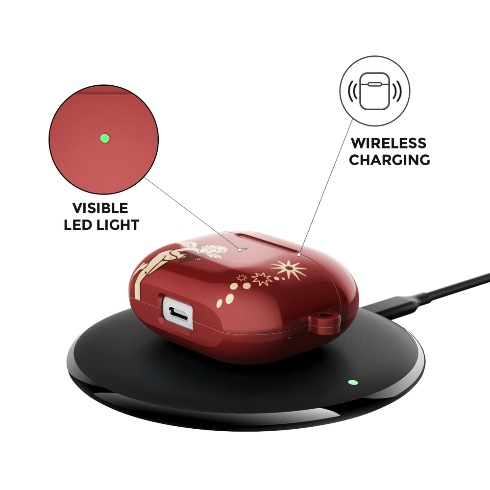 Cozy Christmas Teddy Airpods Case