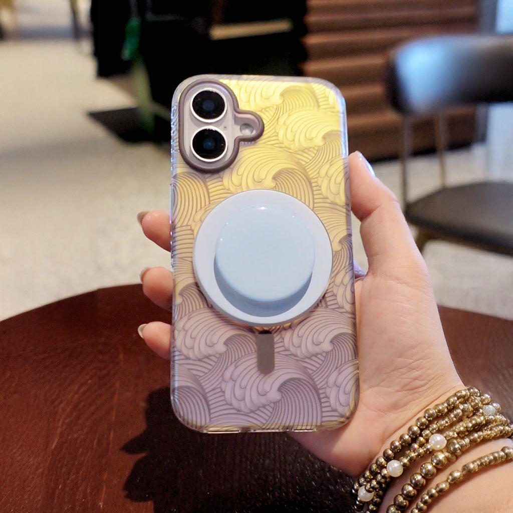 Sea Vibe | Pink MagSafe Phone Case Grip Set