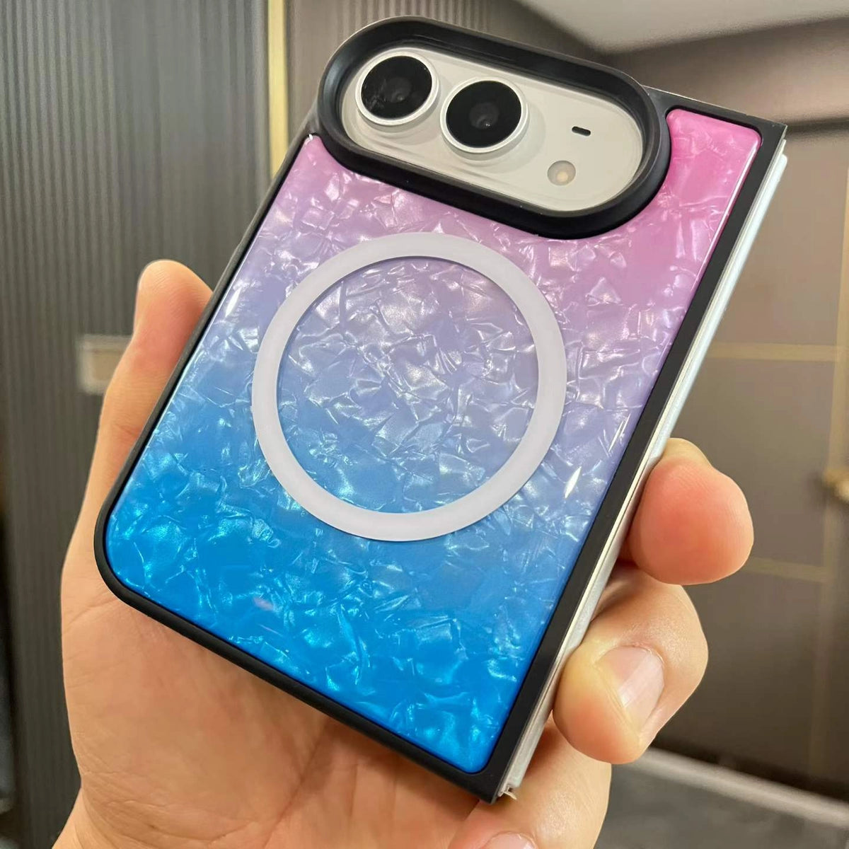 Cotton Candy Crystal MagSafe Phone Case
