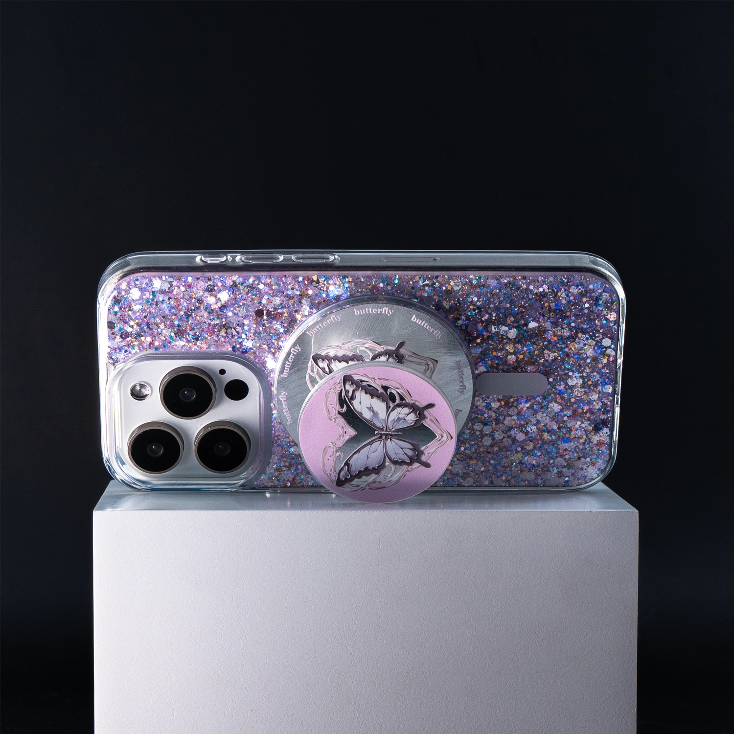 Dragon Butterfly MagSafe Grip With Mirror