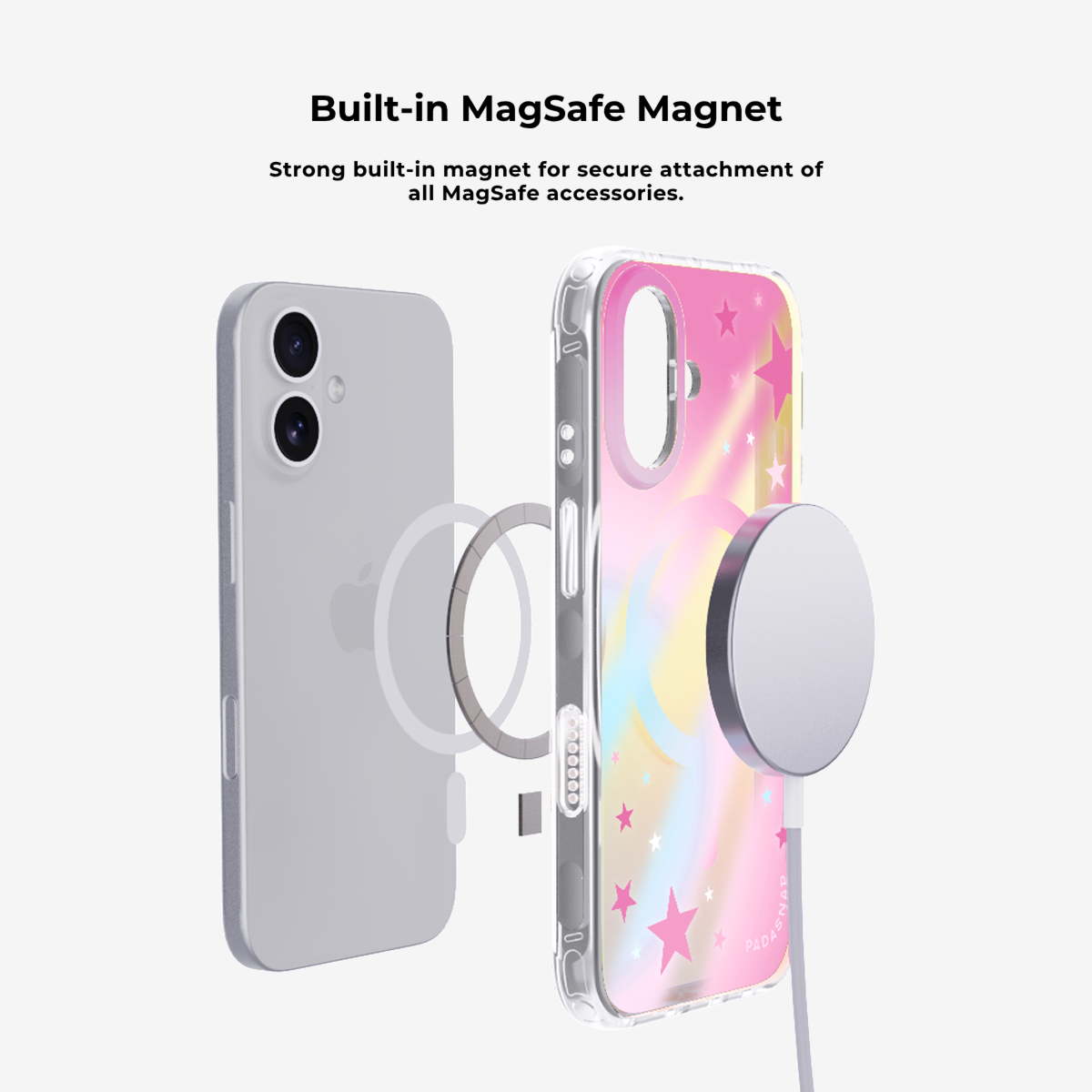 Cosmic Shards | Purple MagSafe Phone Case Grip Set