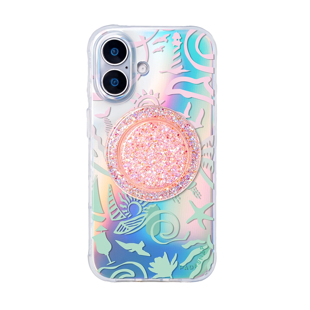 Tropic Holiday | Blue MagSafe Phone Case Grip Set