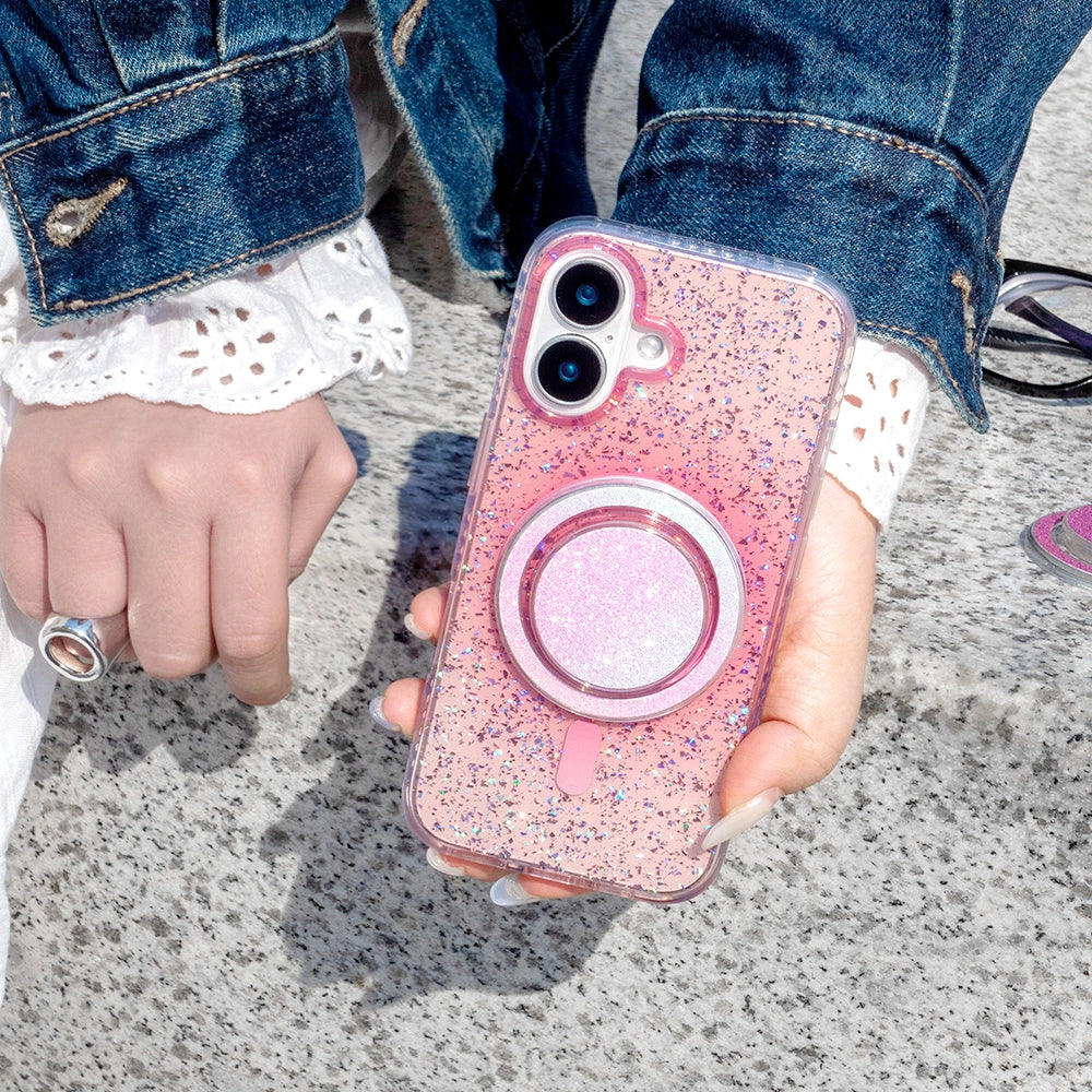 Gradient Glitter | Translucent MagSafe Phone Case Grip Set