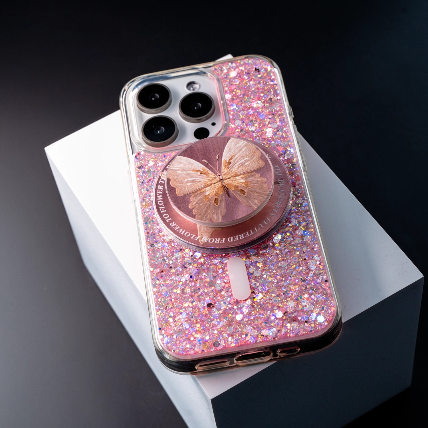 Dragon Butterfly MagSafe Grip With Mirror