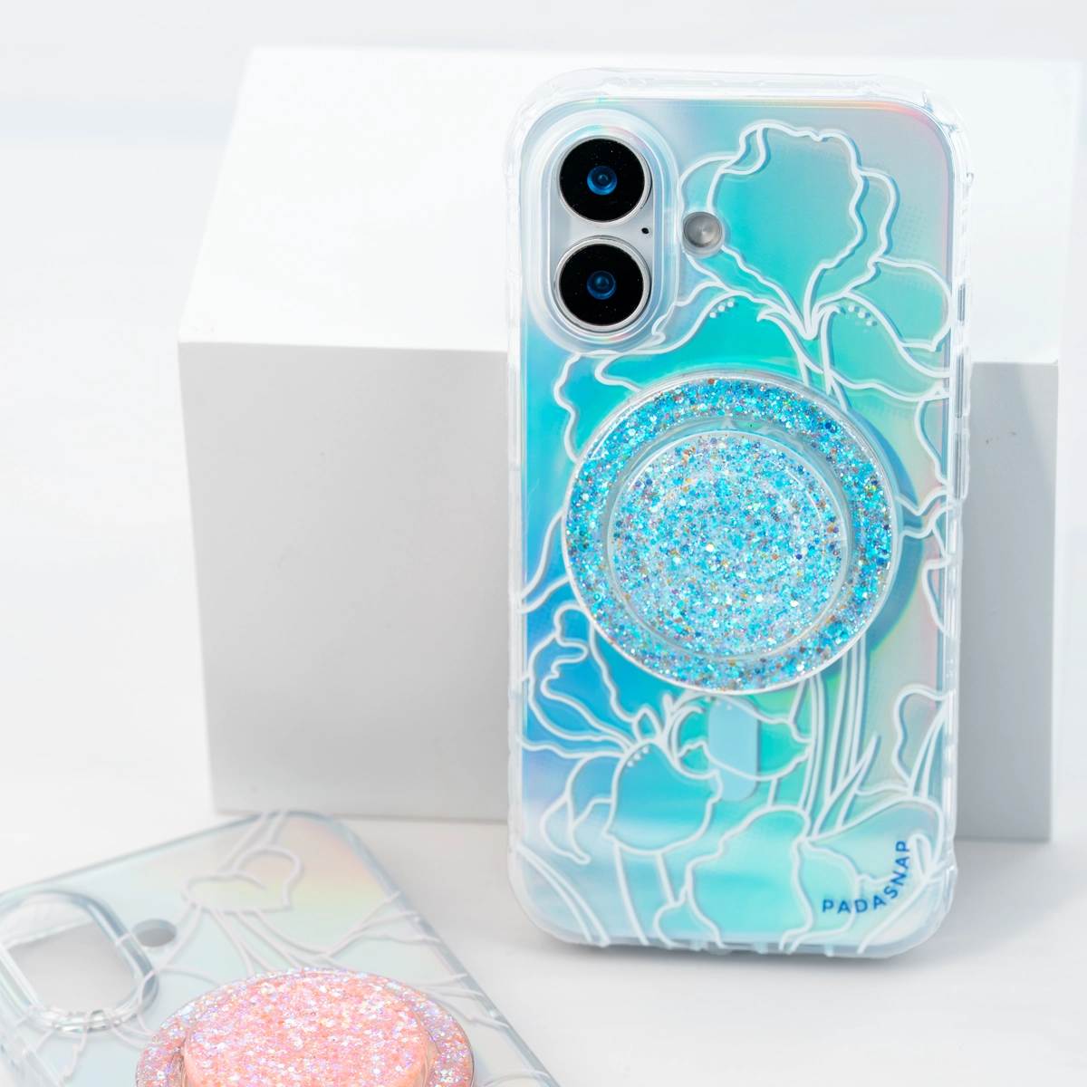 Spectra Grove | Pink MagSafe Phone Case Grip Set