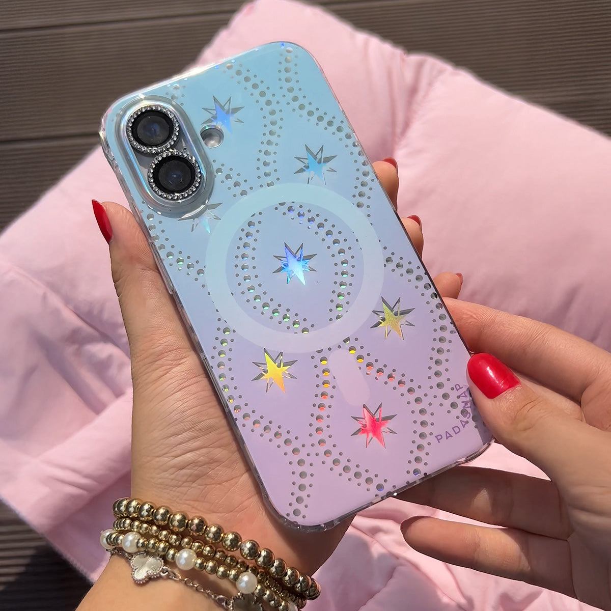 Starlit Charm | Pearl MagSafe Phone Case