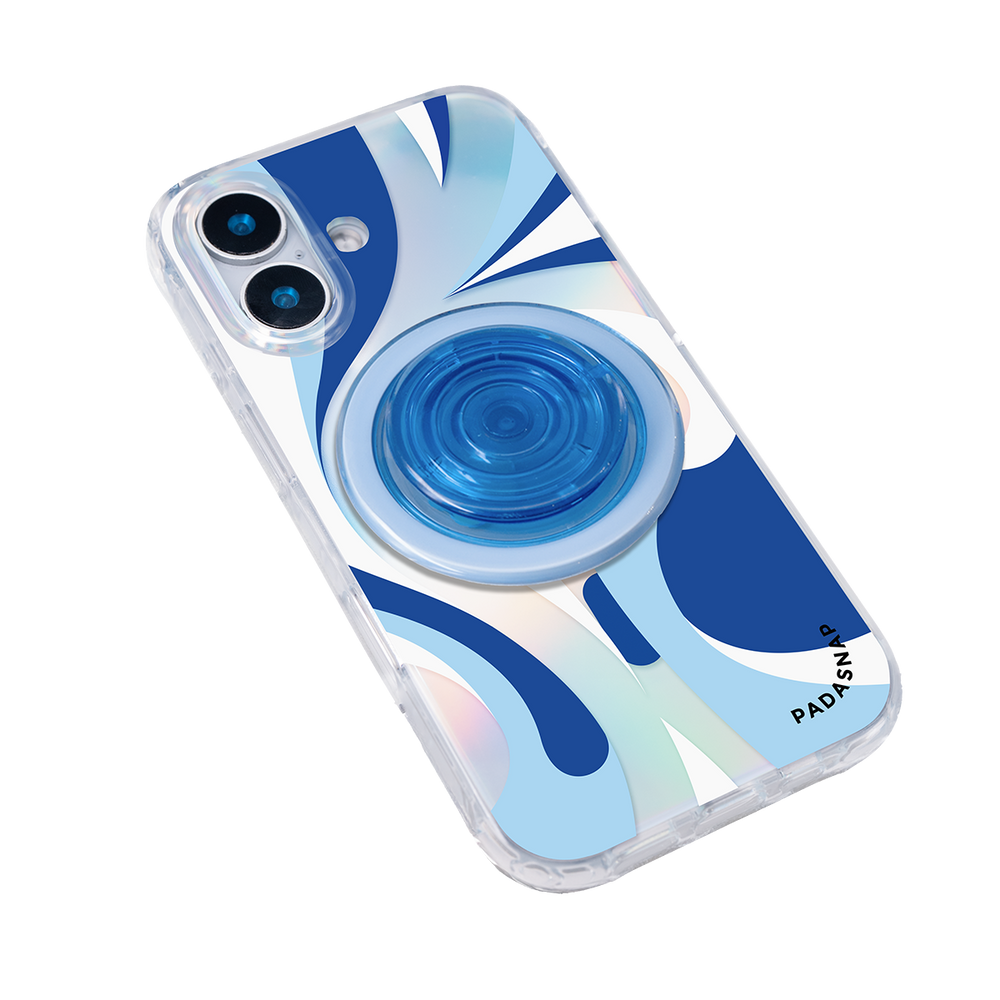 Luminous Strokes | Blue MagSafe Phone Case Grip Set