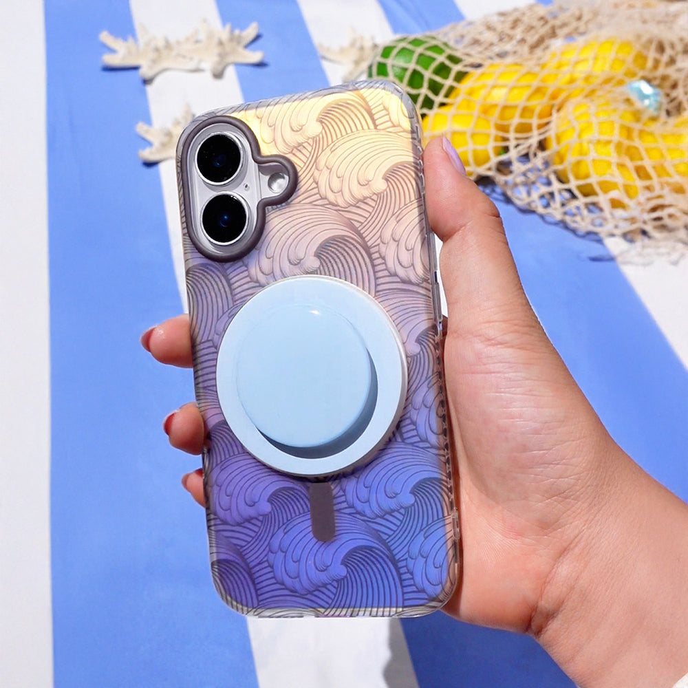 Sea Vibe | White MagSafe Phone Case Grip Set