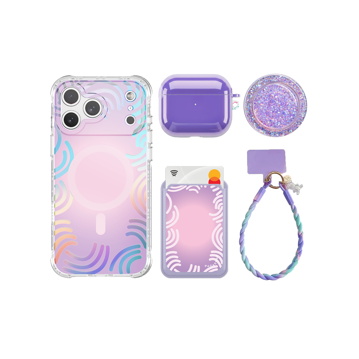 SunnyWrap Purple iPhone Bundle Set
