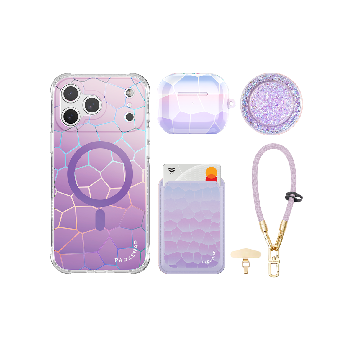 Vacay Glow Purple iPhone Bundle Set